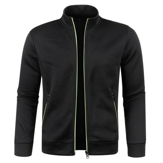 Men’s Casual Zip Jacket | Stand Collar