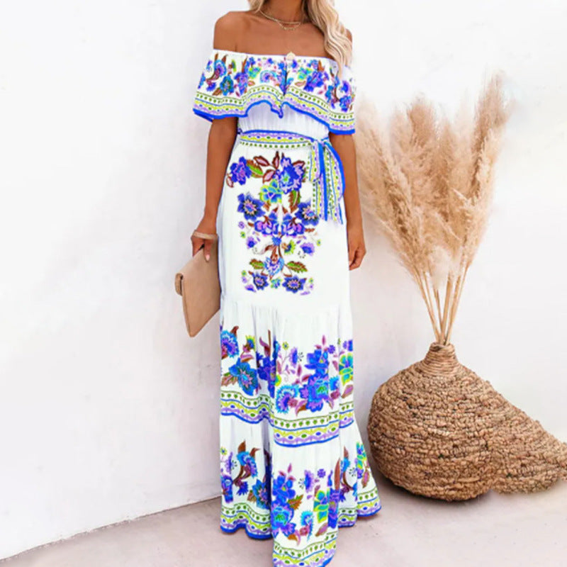 Women's Boho Floral Dress | Maxi