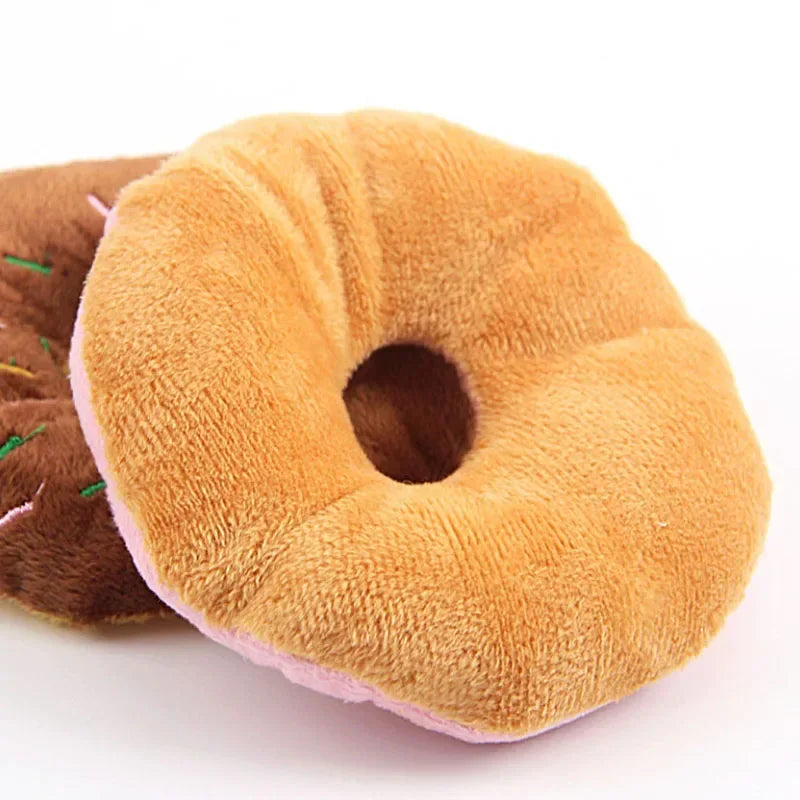 Squeaky Donut Delights – Plush Toys for Cats & Dogs Who Crave Fun
