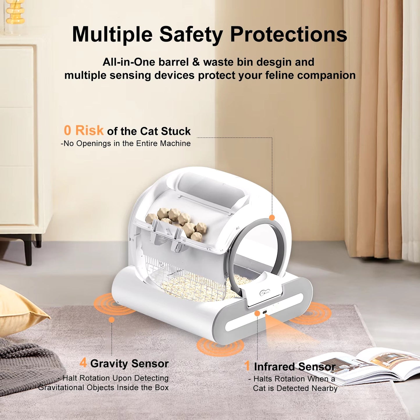 Smart Self-Cleaning Litter Box | App-Controlled