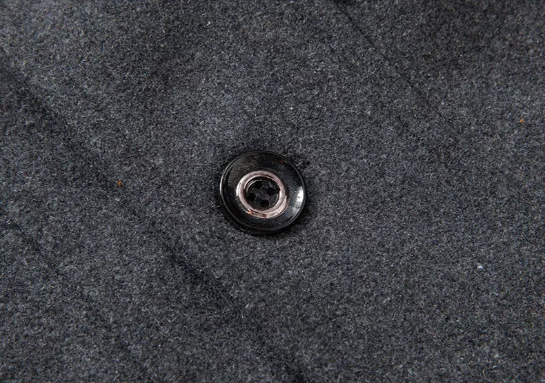 Men’s Winter Trench Coat | Zipper Closure