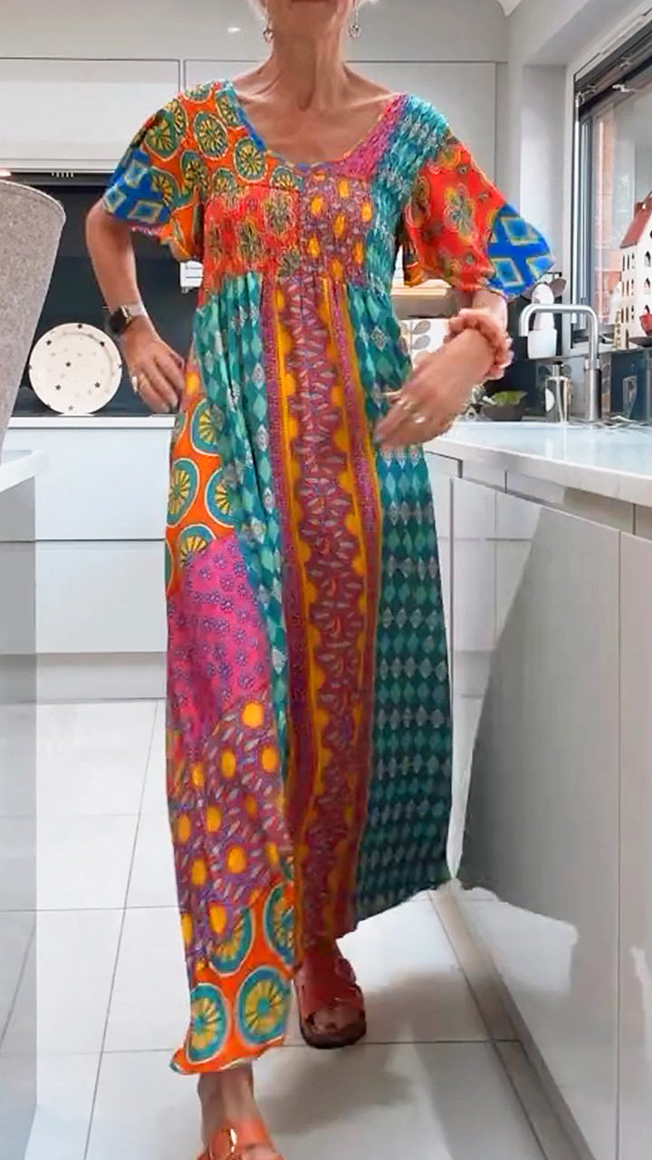 Women’s Colorful Boho Dress | Maxi
