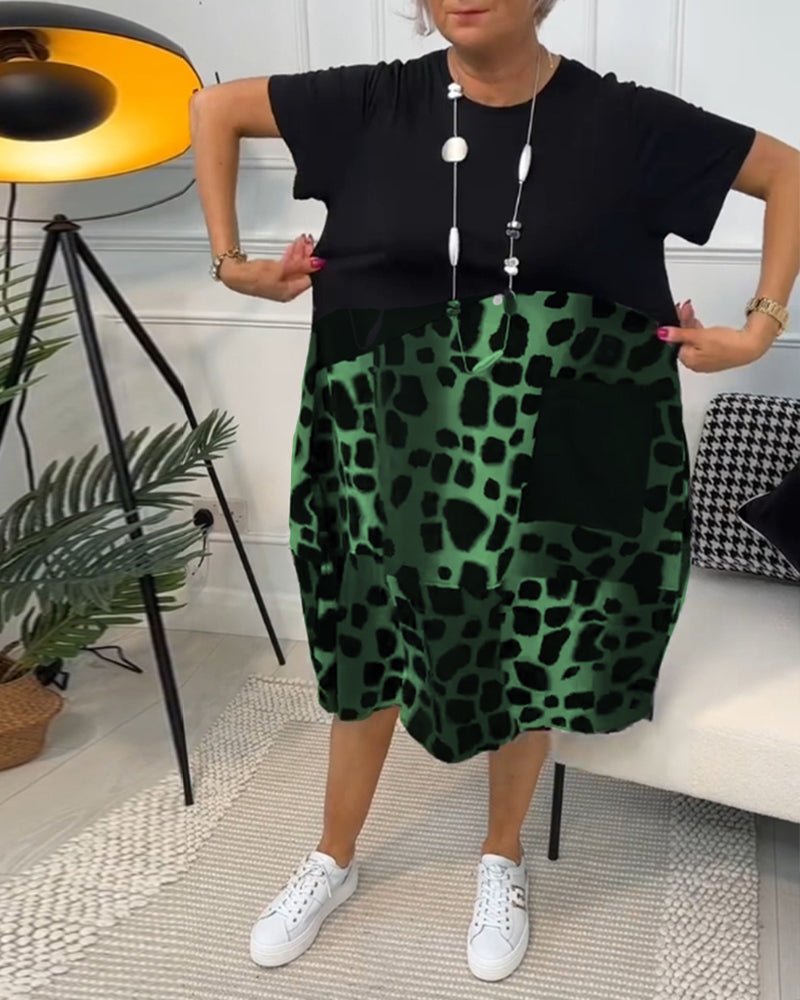 Women’s Casual Printed Dress | Midi