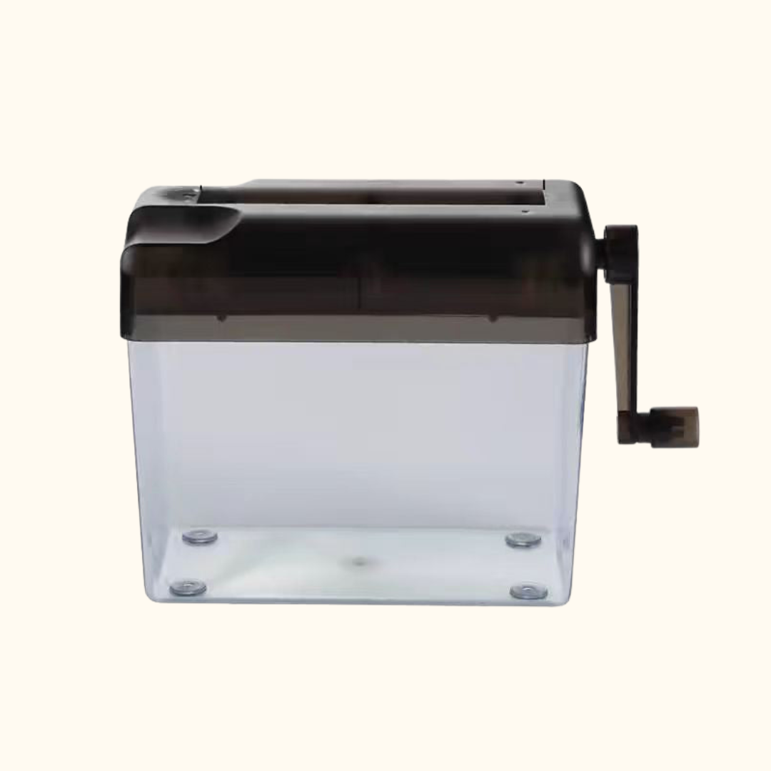Manual Mini Paper Shredder | Hand Crank