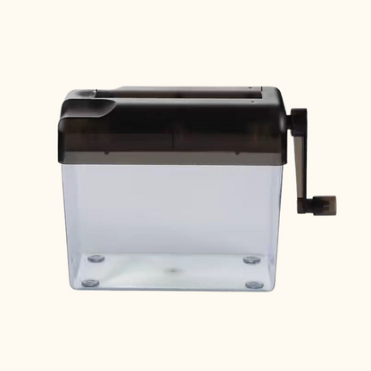 Manual Mini Paper Shredder | Hand Crank