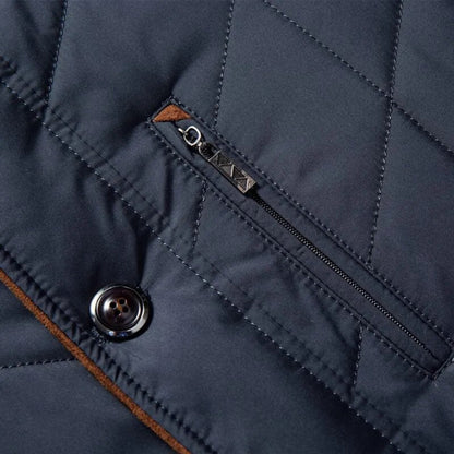 Men’s Winter Padded Coat | Stand Collar