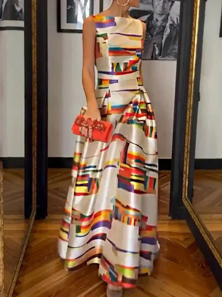 Women’s Sleeveless Formal Dress | Maxi