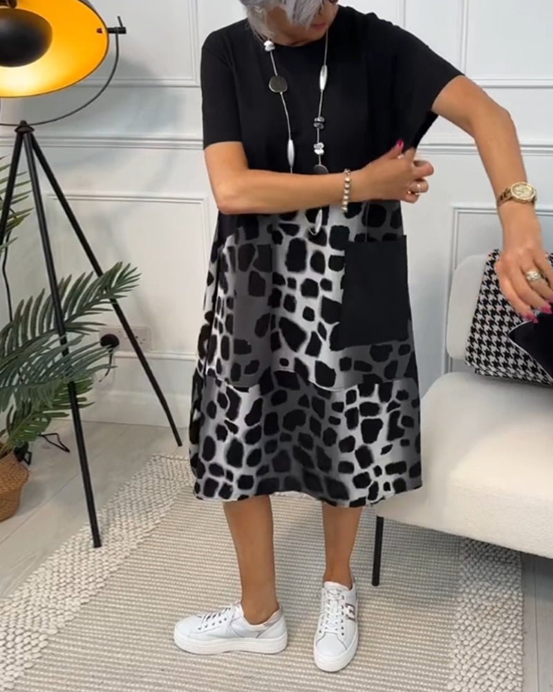 Women’s Casual Printed Dress | Midi