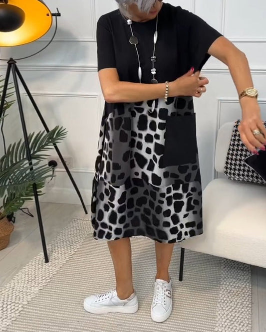 Women’s Casual Printed Dress | Midi