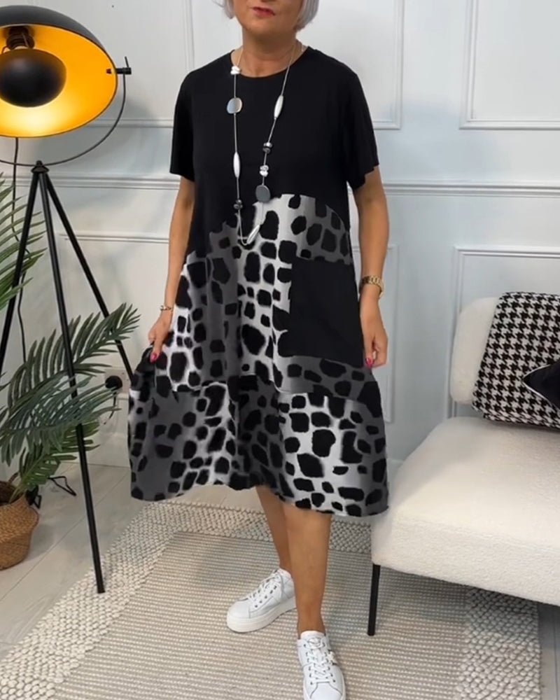 Women’s Casual Printed Dress | Midi