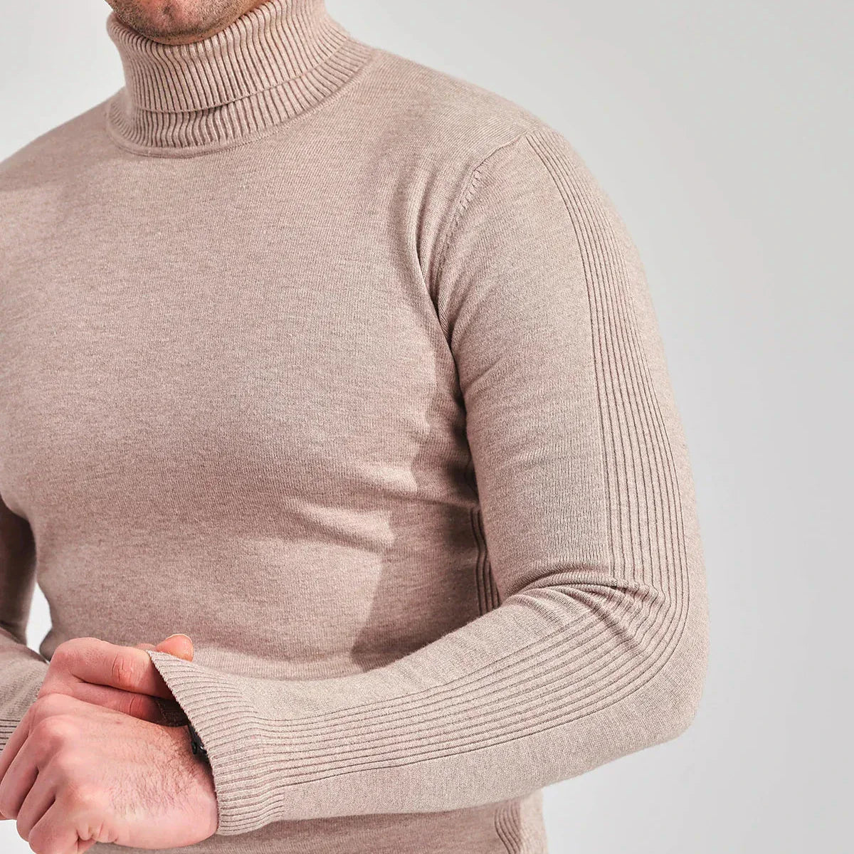 Men’s Slim Fit Turtleneck Sweater | Long Sleeve
