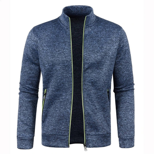 Men’s Casual Zip Jacket | Stand Collar
