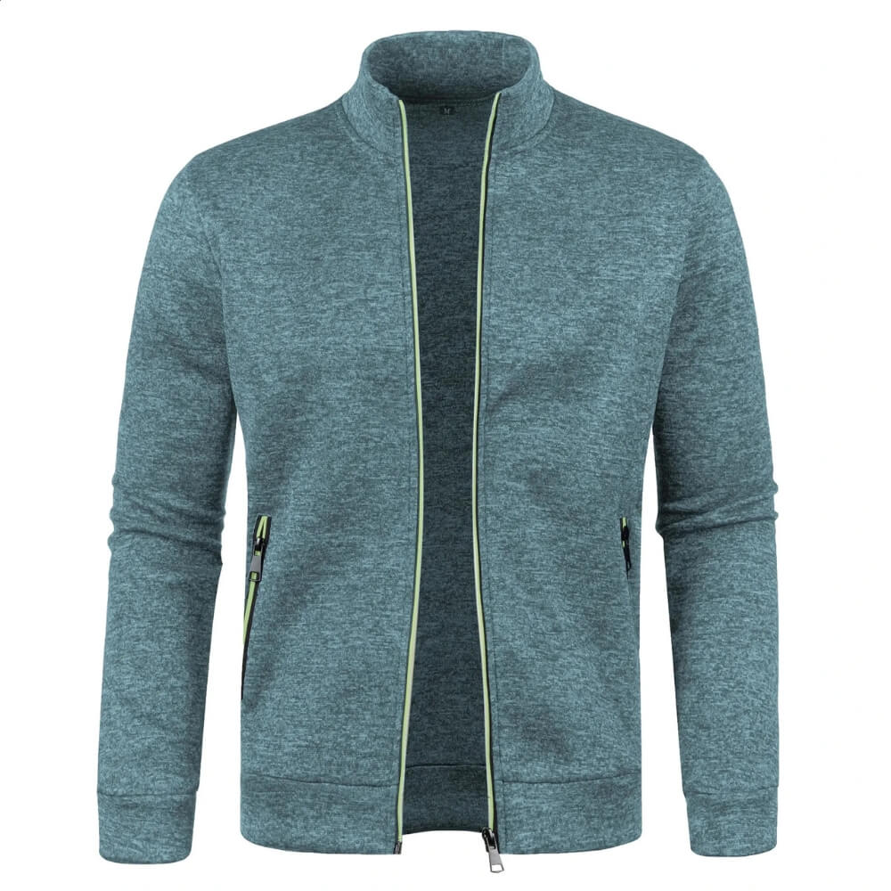 Men’s Casual Zip Jacket | Stand Collar