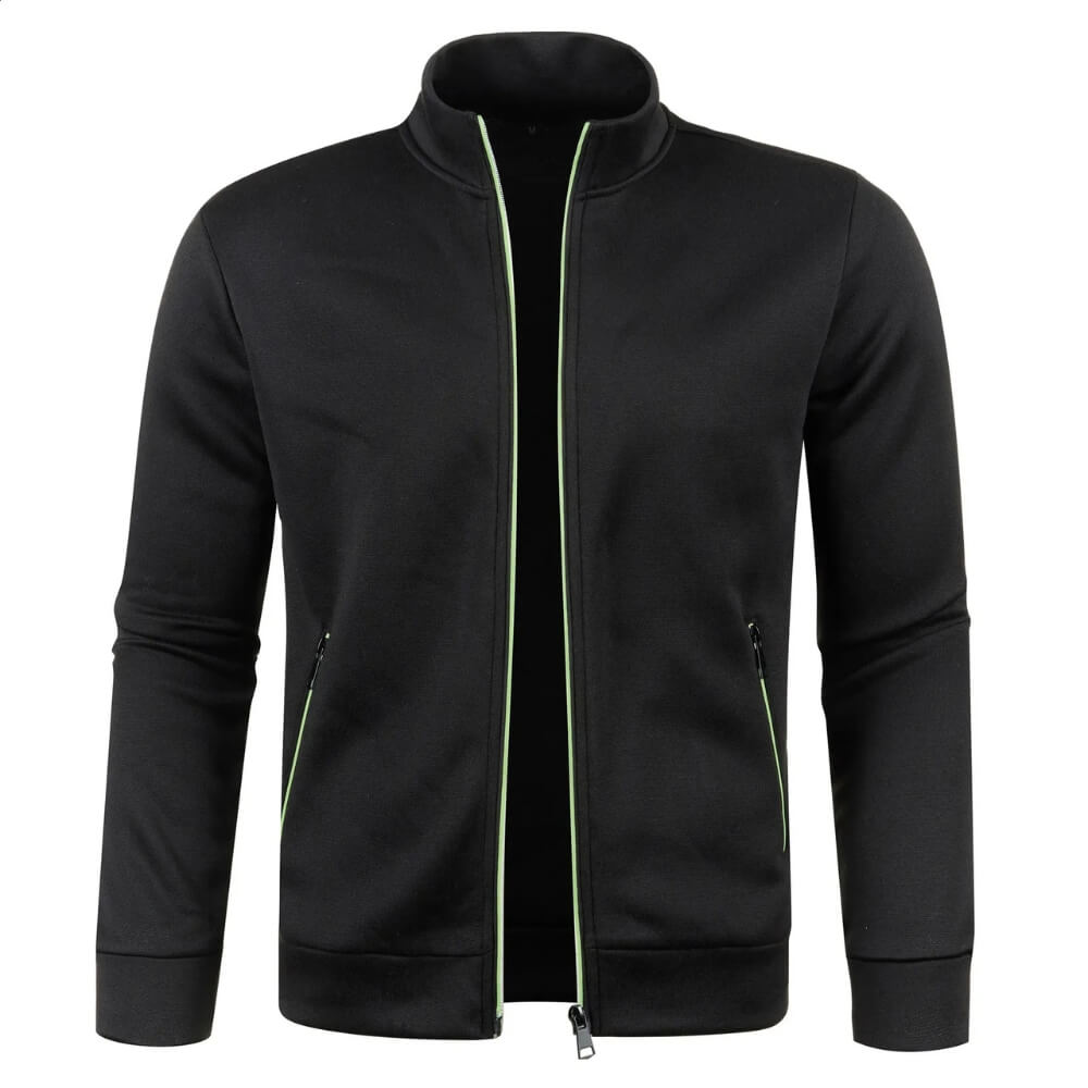 Men’s Casual Zip Jacket | Stand Collar