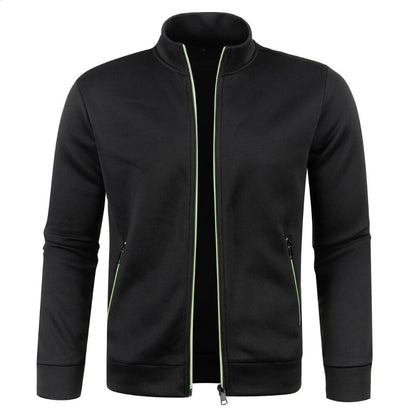 Men’s Casual Zip Jacket | Stand Collar