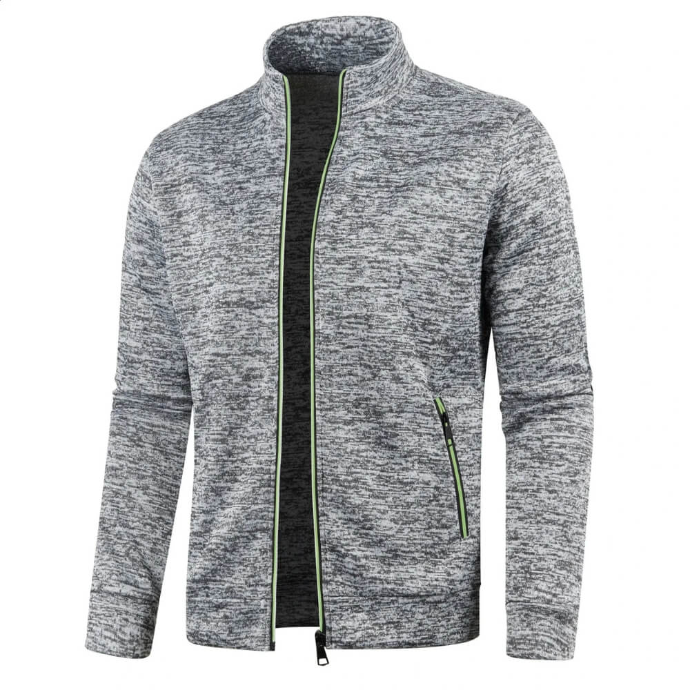 Men’s Casual Zip Jacket | Stand Collar
