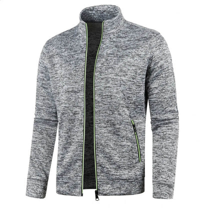 Men’s Casual Zip Jacket | Stand Collar