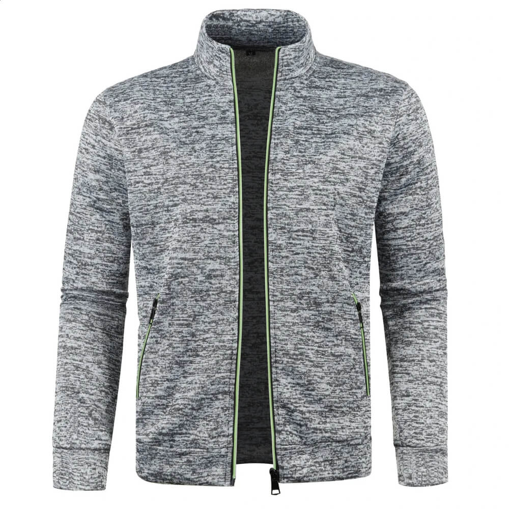 Men’s Casual Zip Jacket | Stand Collar