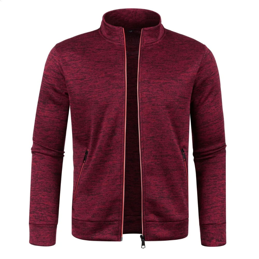 Men’s Casual Zip Jacket | Stand Collar