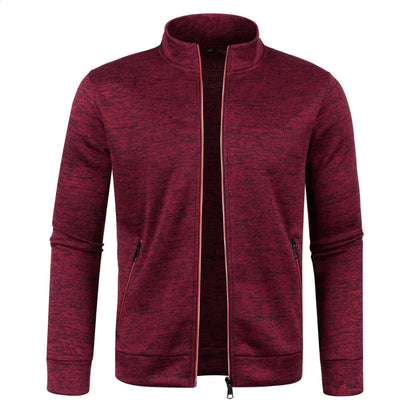 Men’s Casual Zip Jacket | Stand Collar