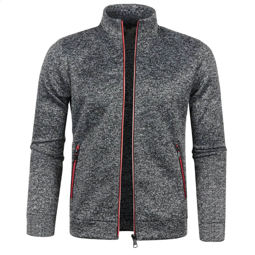 Men’s Casual Zip Jacket | Stand Collar