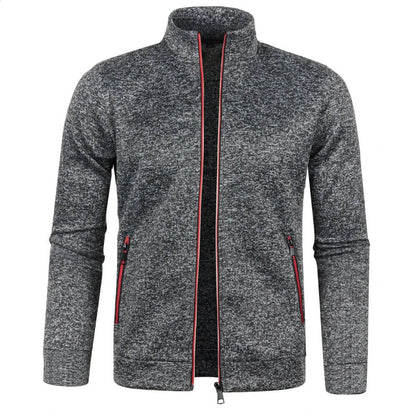 Men’s Casual Zip Jacket | Stand Collar