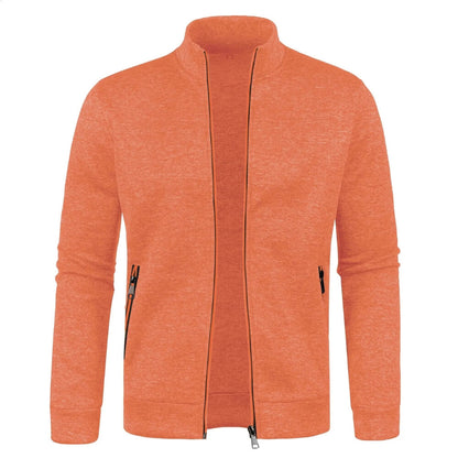 Men’s Casual Zip Jacket | Stand Collar