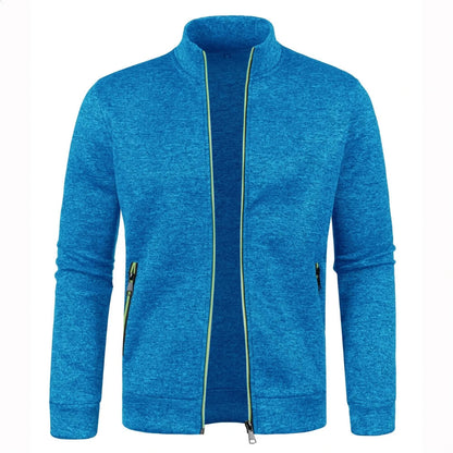 Men’s Casual Zip Jacket | Stand Collar