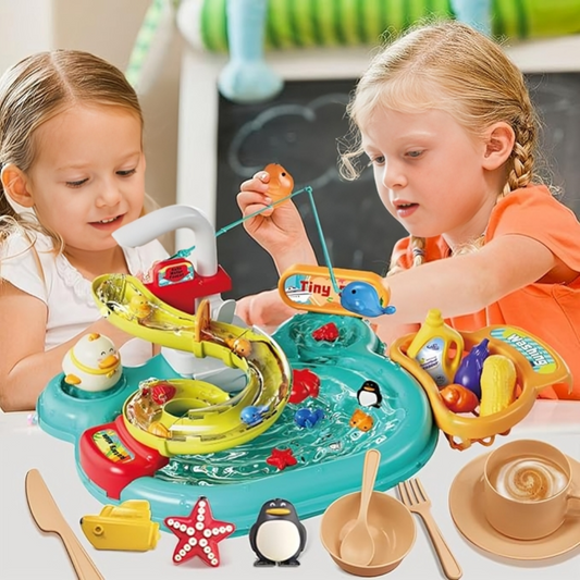 Little Chef Sink & Fishing Play Set – Splash, Cook & Catch for Endless Fun!