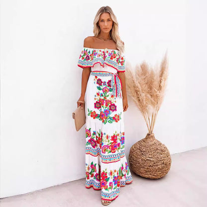 Women's Boho Floral Dress | Maxi
