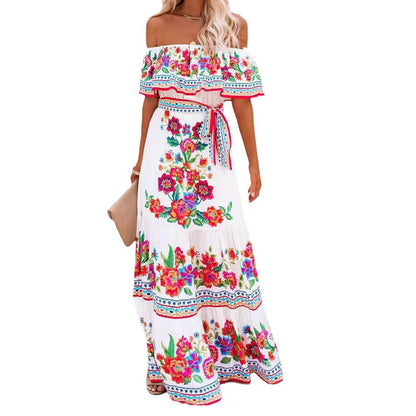 Women's Boho Floral Dress | Maxi