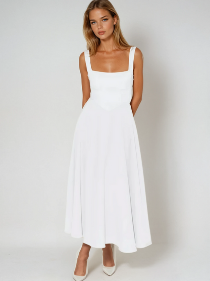 Women’s Sleeveless Flowy Dress | Midi
