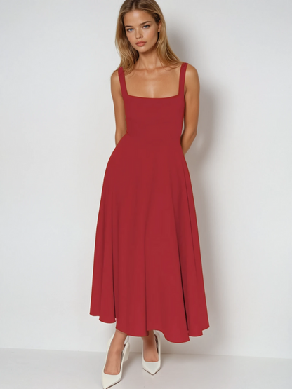 Women’s Sleeveless Flowy Dress | Midi