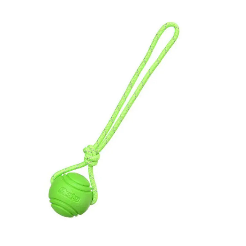 GlowToss Tug Ball – Durable Dog Toy for Active Play & Dental Health