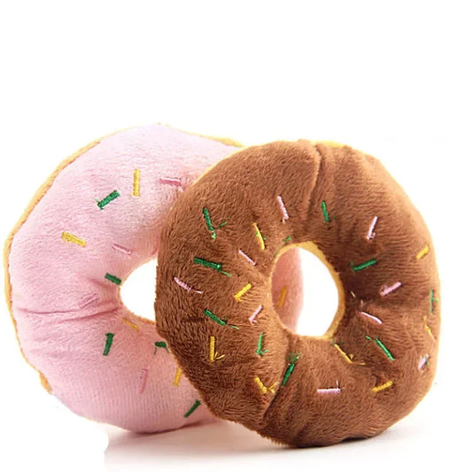 Squeaky Donut Delights – Plush Toys for Cats & Dogs Who Crave Fun