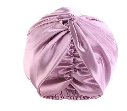 NoSlip Satin Bonnet – Adjustable Double-Layer Sleep Cap for All Hair Types