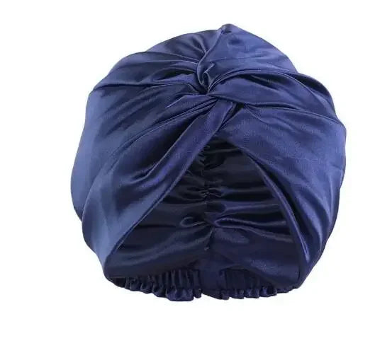 NoSlip Satin Bonnet – Adjustable Double-Layer Sleep Cap for All Hair Types