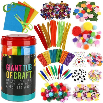 Giant Tub of Crafts – All-in-One DIY Kit for Kids’ Creative Fun