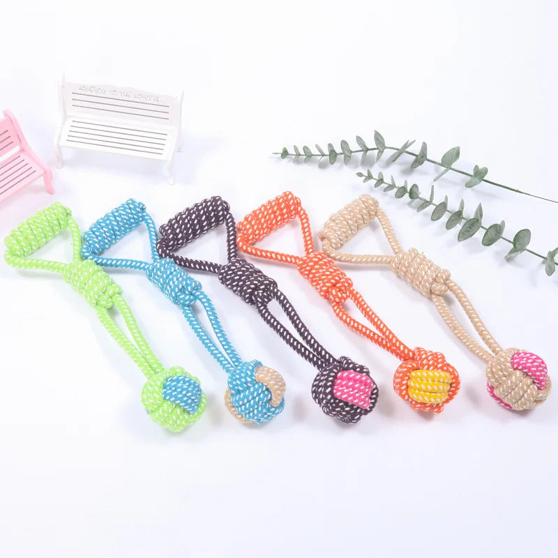 Tug & Chew Cotton Rope Toy Set – Interactive Dental Care for Dogs