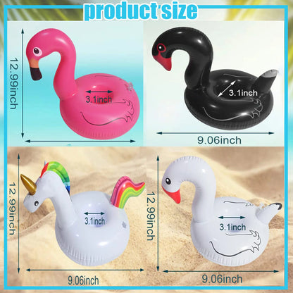 Inflatable Drink Holder Floats – Cute Pool Cup Coasters for Swimming Parties & Beach Fun