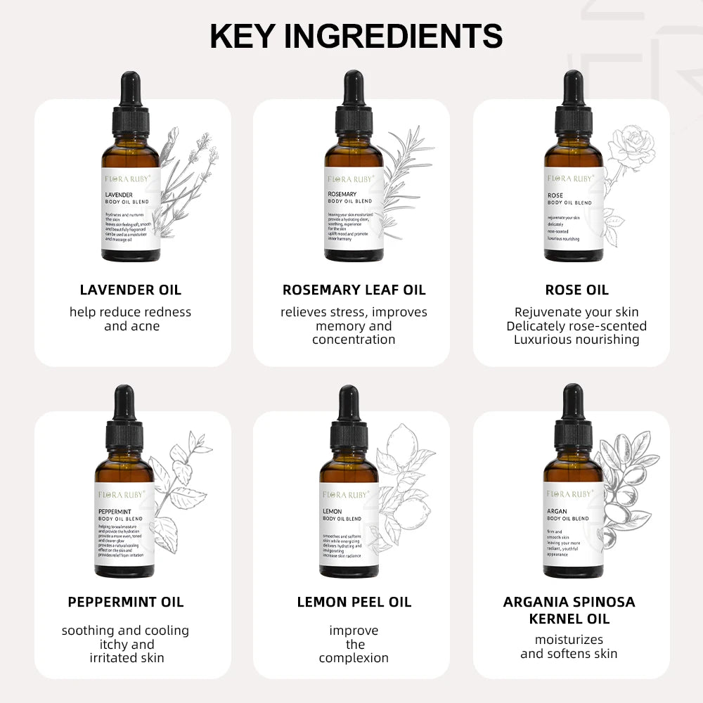 Calm & Glow Massage Oil – Essential Oil Blend for Skin & Soul