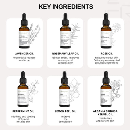 Calm & Glow Massage Oil – Essential Oil Blend for Skin & Soul