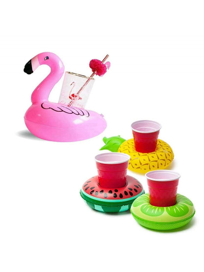 Inflatable Drink Holder Floats – Cute Pool Cup Coasters for Swimming Parties & Beach Fun