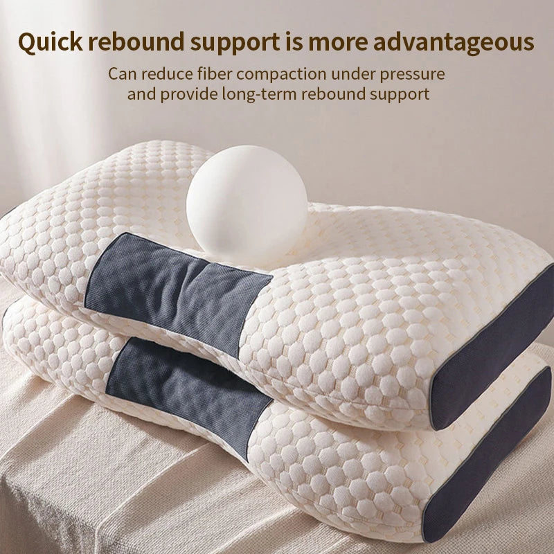 BioContour Massage Pillow – Natural Soy Fiber for Neck & Spine Alignment