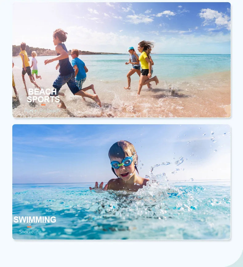 Thermal Neoprene Kids Wetsuit – Short Sleeve Zip Suit for Swimming, Surfing & Snorkeling