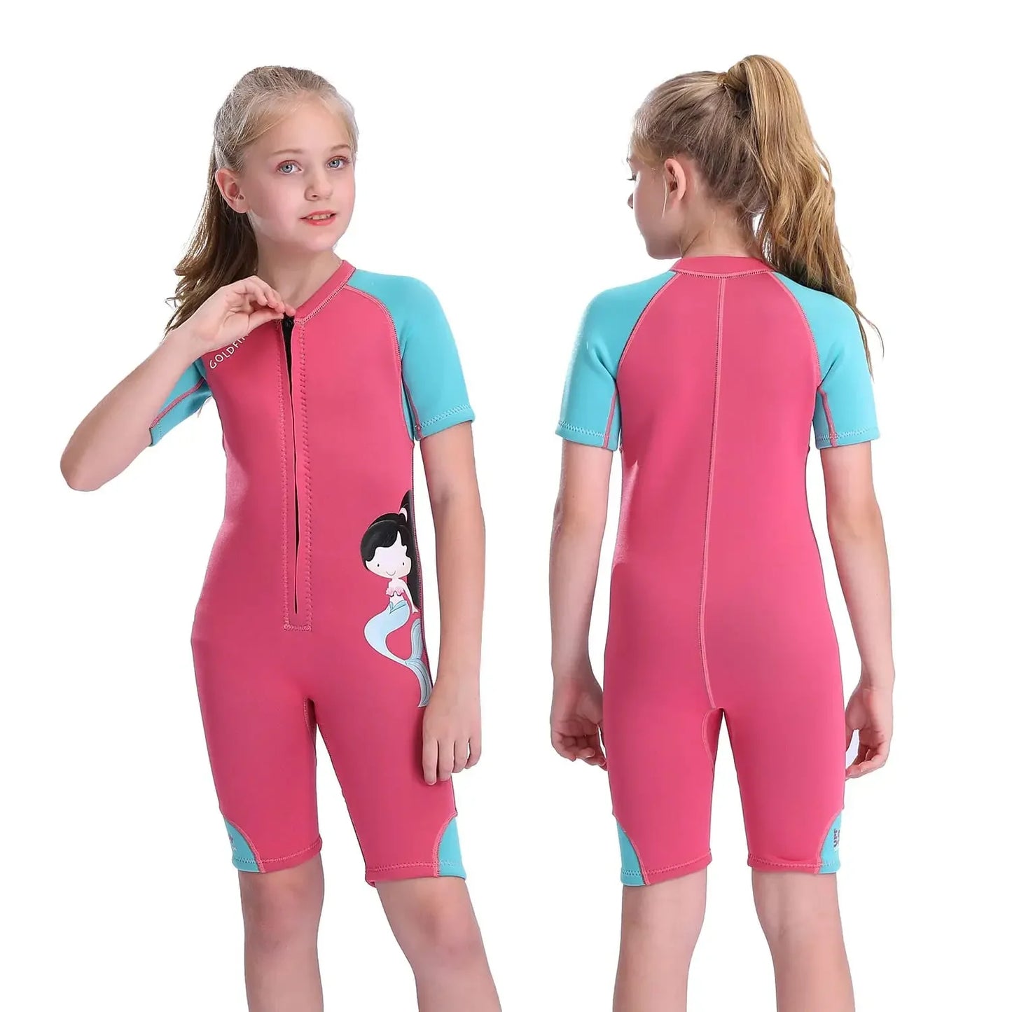 Neoprene Shorty Wetsuit – Youth Swimsuit for Swimming, Diving & Water Sports