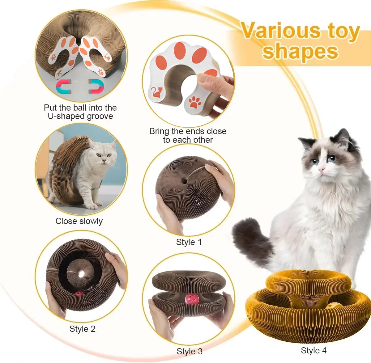 Cat Interactive Toy | Foldable Tunnel