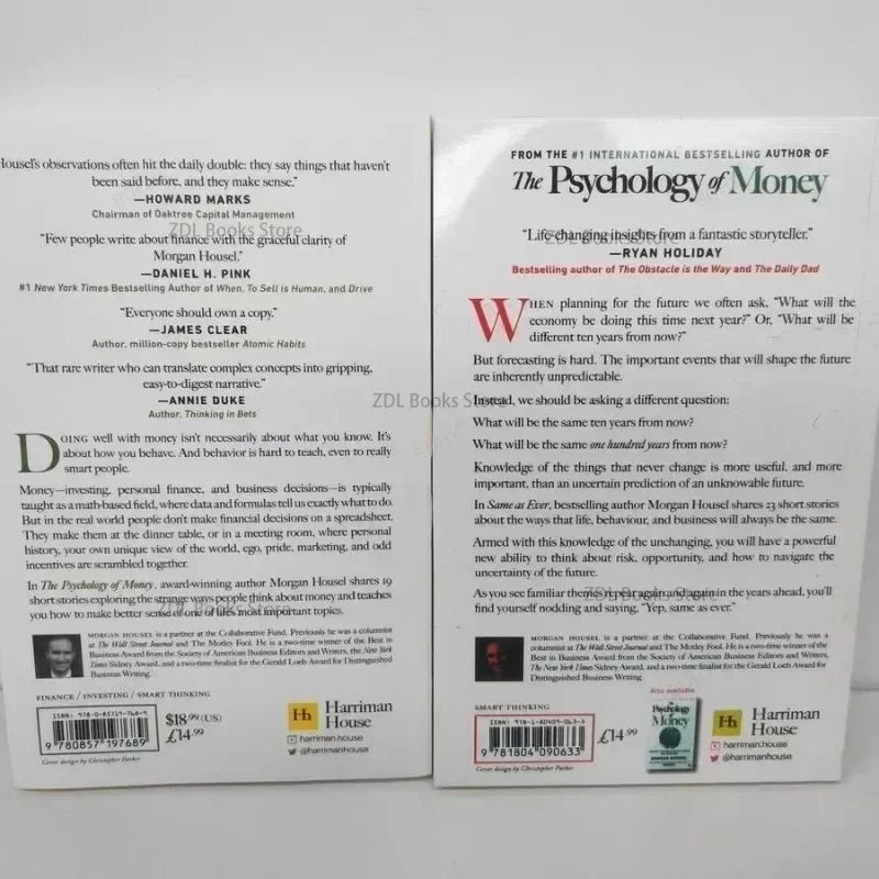 Morgan Housel Book Set – Psychology of Money & Same as Ever (2-Book Bundle)