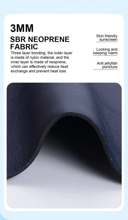 Thermal Neoprene Kids Wetsuit – Short Sleeve Zip Suit for Swimming, Surfing & Snorkeling