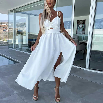 Amy | Spaghetti Strap Midi Dress